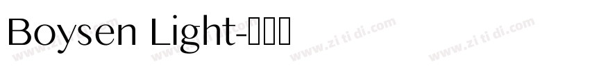 Boysen Light字体转换